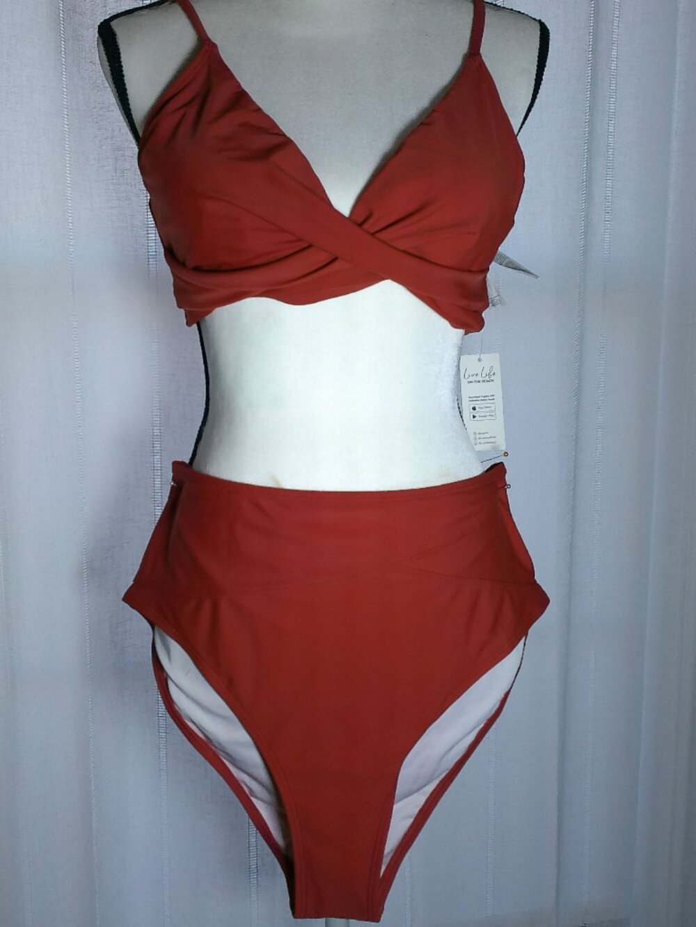 CUPSHE Swimsuit Deep Rust Color NWT L